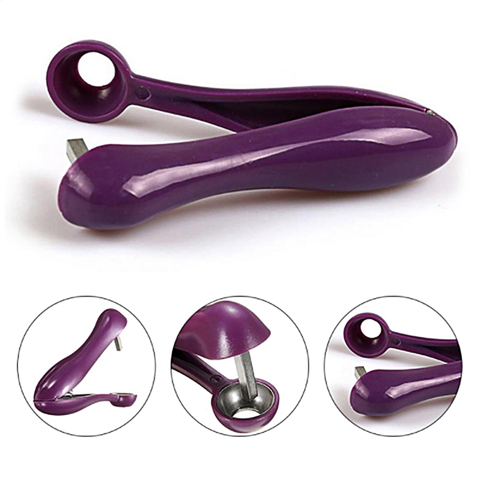 Kitchen Gadgets Tools - أداة محمولة لإزالة نوى الكرز والزيتون،