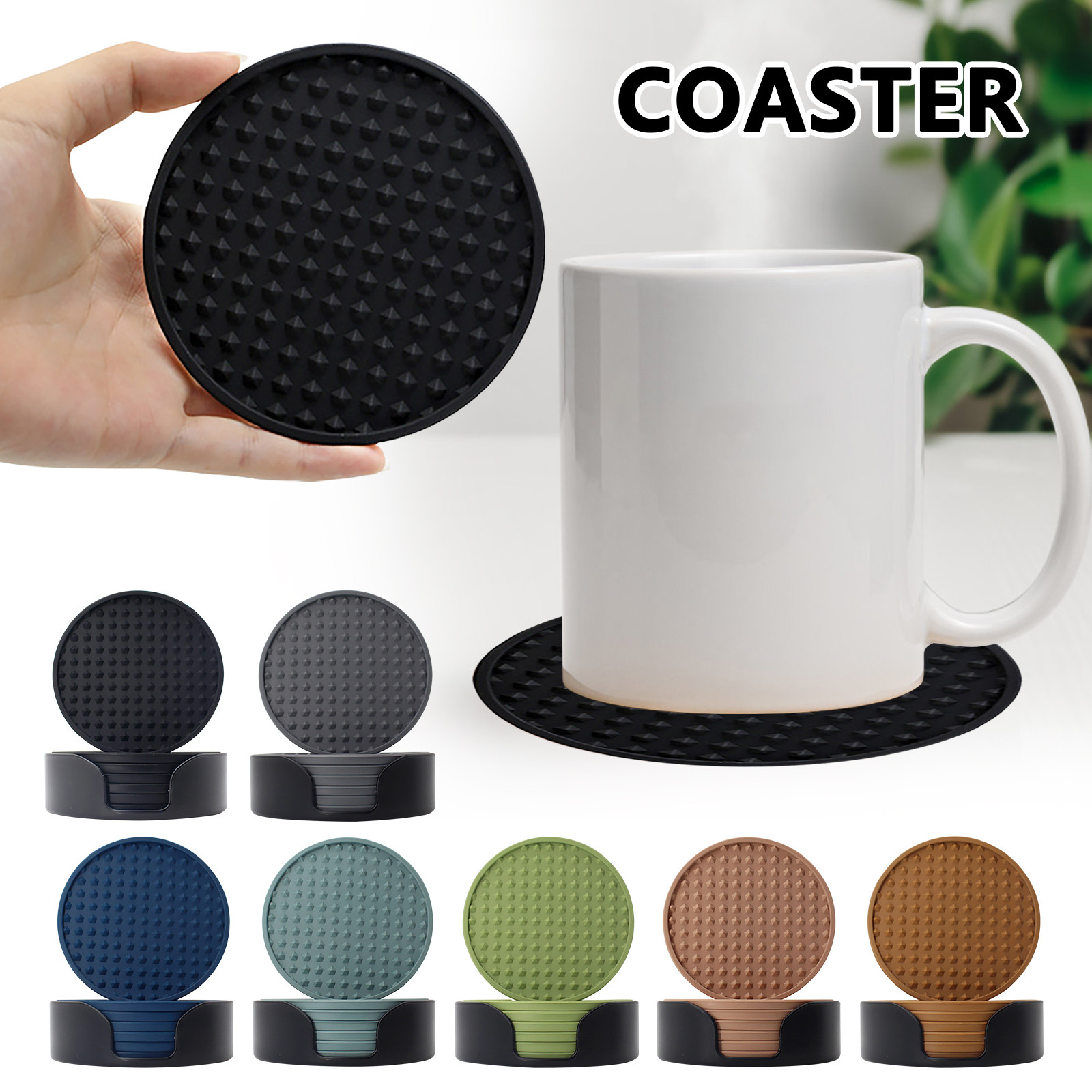 Kitchen Gadgets Set - طقم قاعدة أكواب الشرب من السيليكون