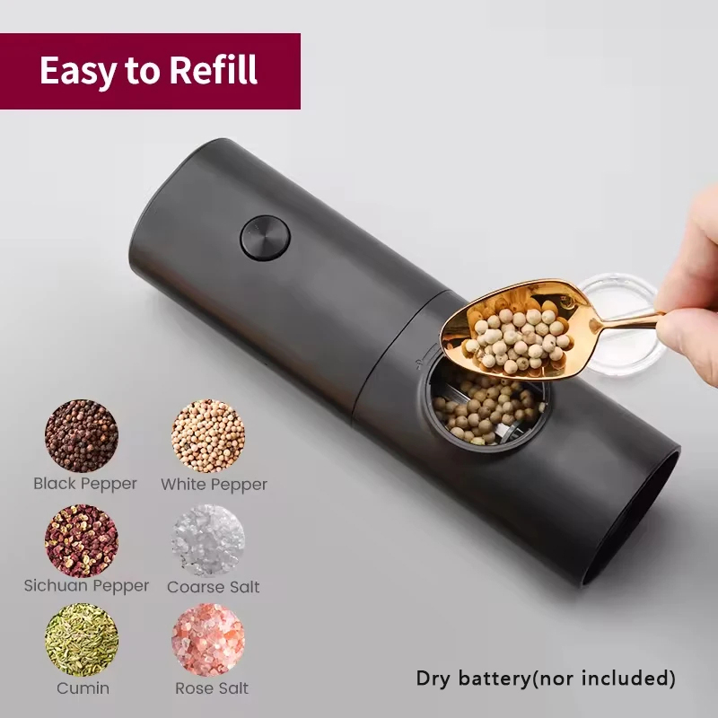 Kitchen Gadgets Set - مجموعة مطحنة الملح والفلفل الأوتوماتيكية الكهربائية