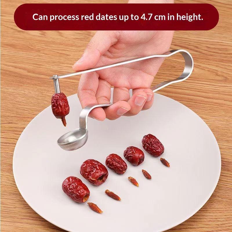 Kitchen Gadgets Tools - أداة إزالة نوى التمر من الفولاذ