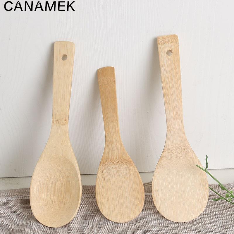 Kitchen Gadgets On Sale - ملعقة من الخيزران خشبية ملعقة مطبخ