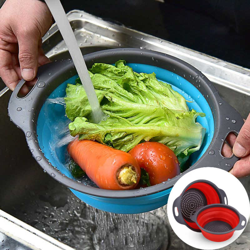 مصفاة سيليكون قابلة للطي مع مق - مراجعة Kitchen Gadgets Store وسعره