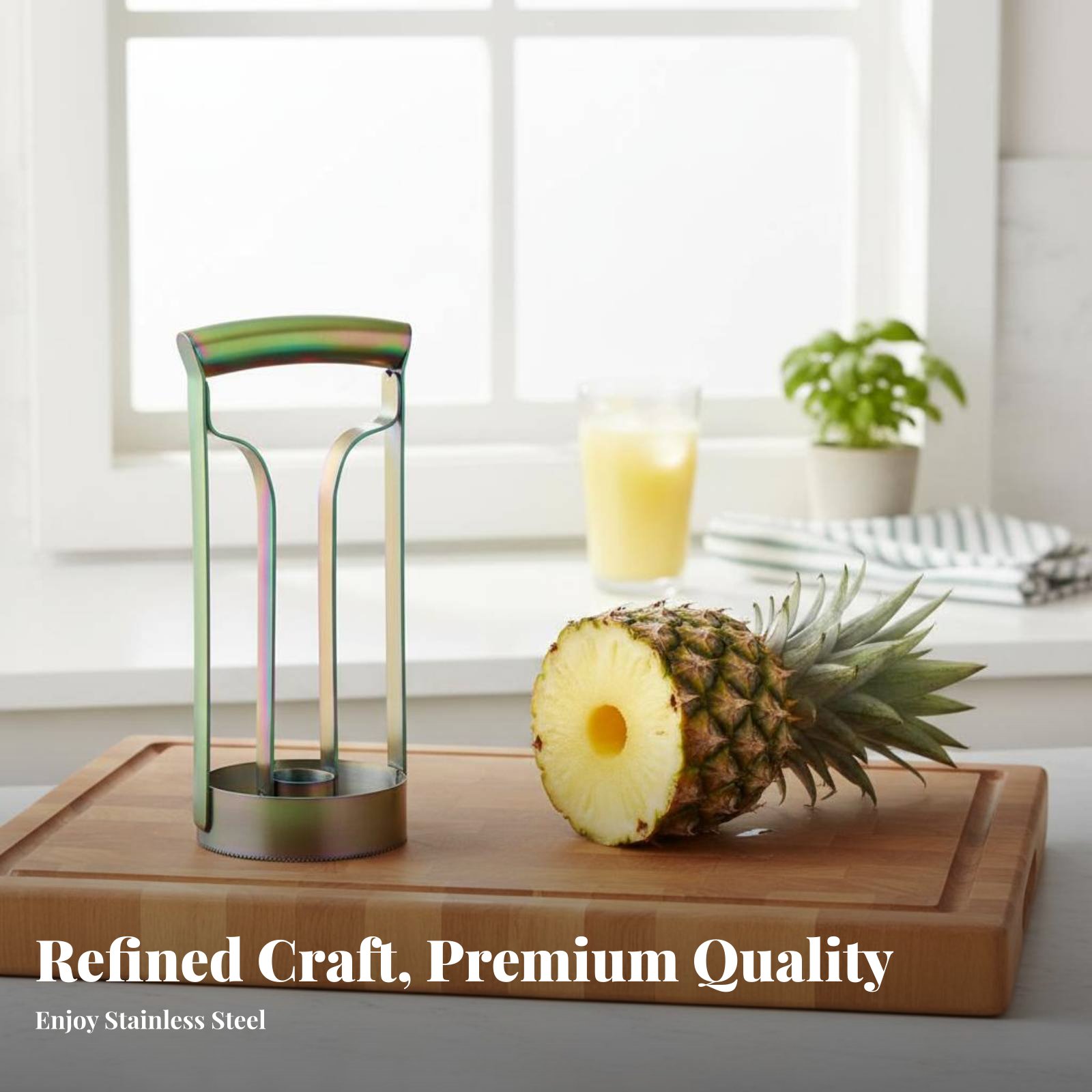 قطاعة أناناس من الفولاذ المقاو - مراجعة Kitchen Gadgets Tools وسعره