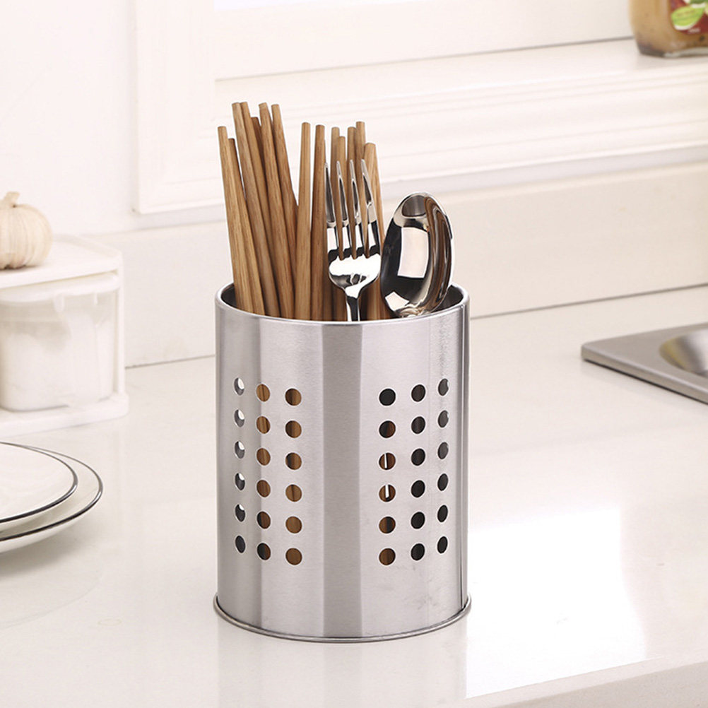حامل عيدان الطعام من الفولاذ ا - مراجعة Kitchen Utensil Holder وسعره
