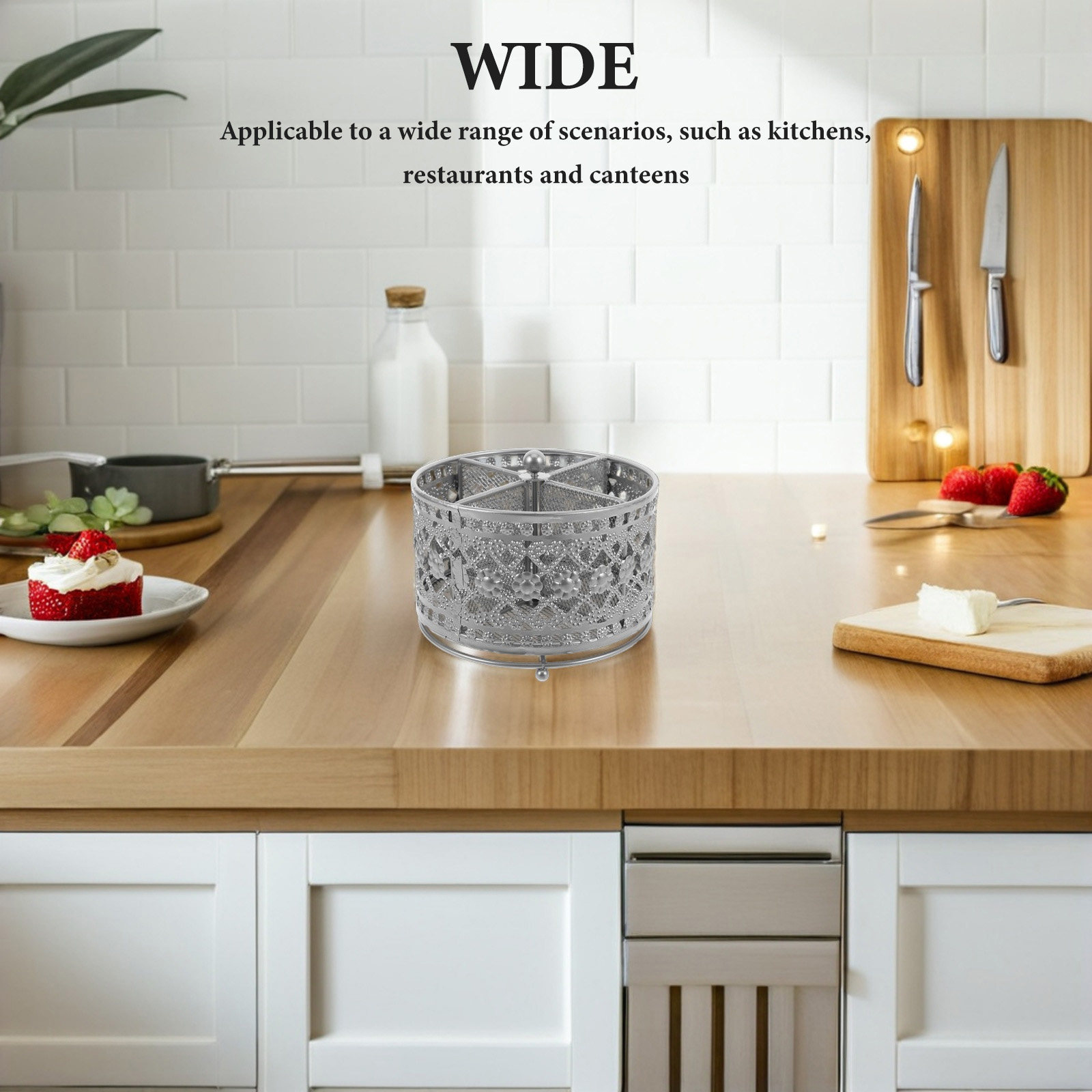 منظم أدوات المطبخ المعدني المج - مراجعة Kitchen Utensil Holder وسعره