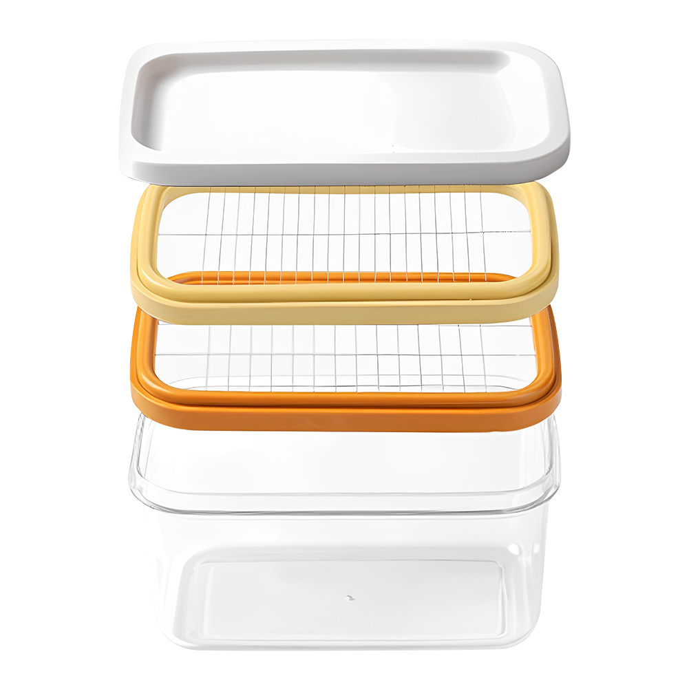 الثلاجة طبق زبدة صندوق مع غطاء - مراجعة Kitchen Gadgets Set وسعره