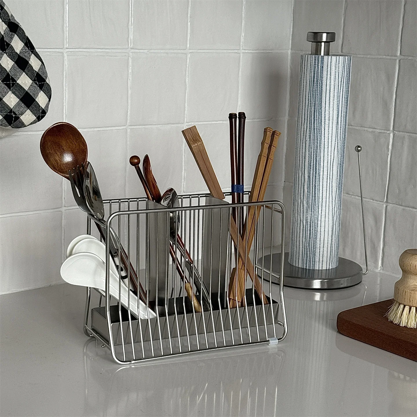 حامل عيدان الطعام المثبت على ا - مراجعة Kitchen Utensil Holder وسعره