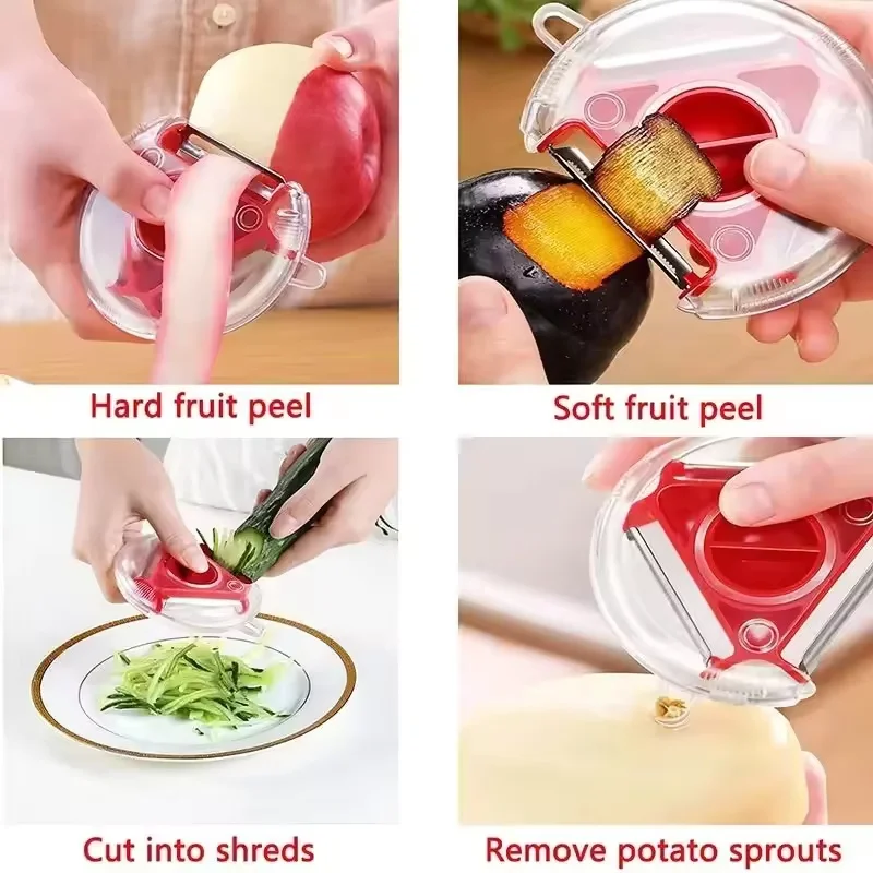 مجموعة مقشرات الخضروات الثلاثي - مراجعة Kitchen Gadgets Set وسعره