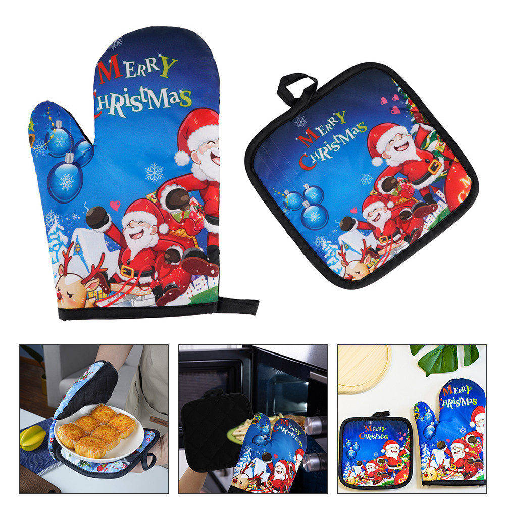 قفازات مقاومة للحرارة، قفازات  - مراجعة Kitchen Gadgets Xmas وسعره