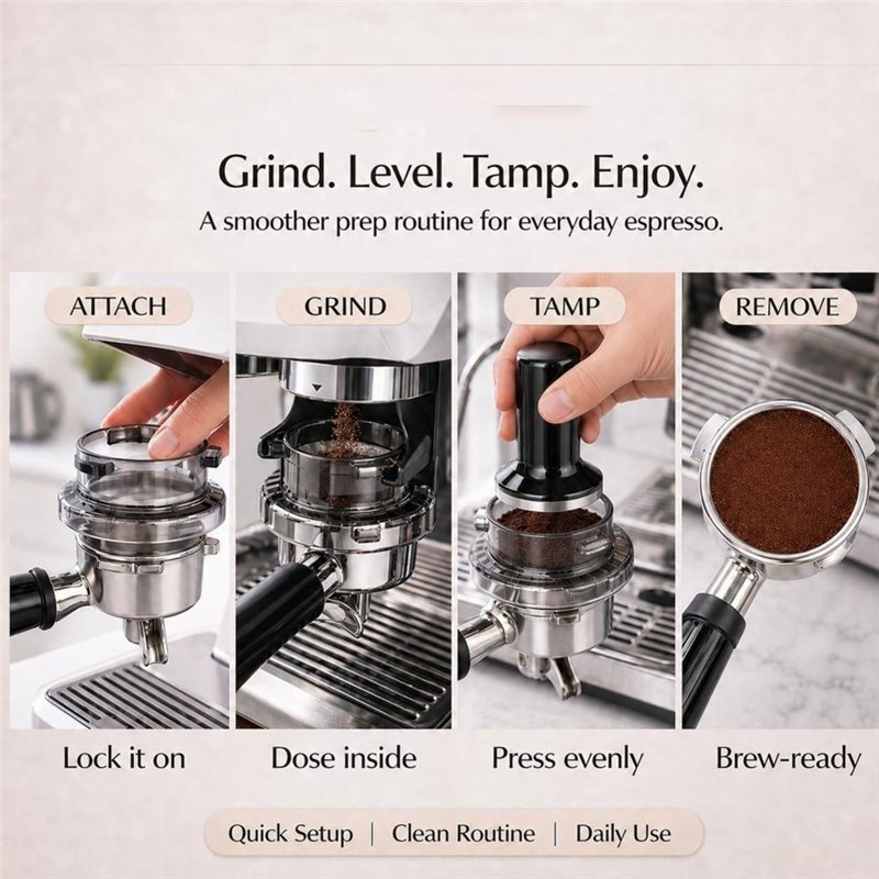 B51CNEW! مصفاة توزيع القهوة بق - مراجعة Breville Espresso Barista Express وسعره