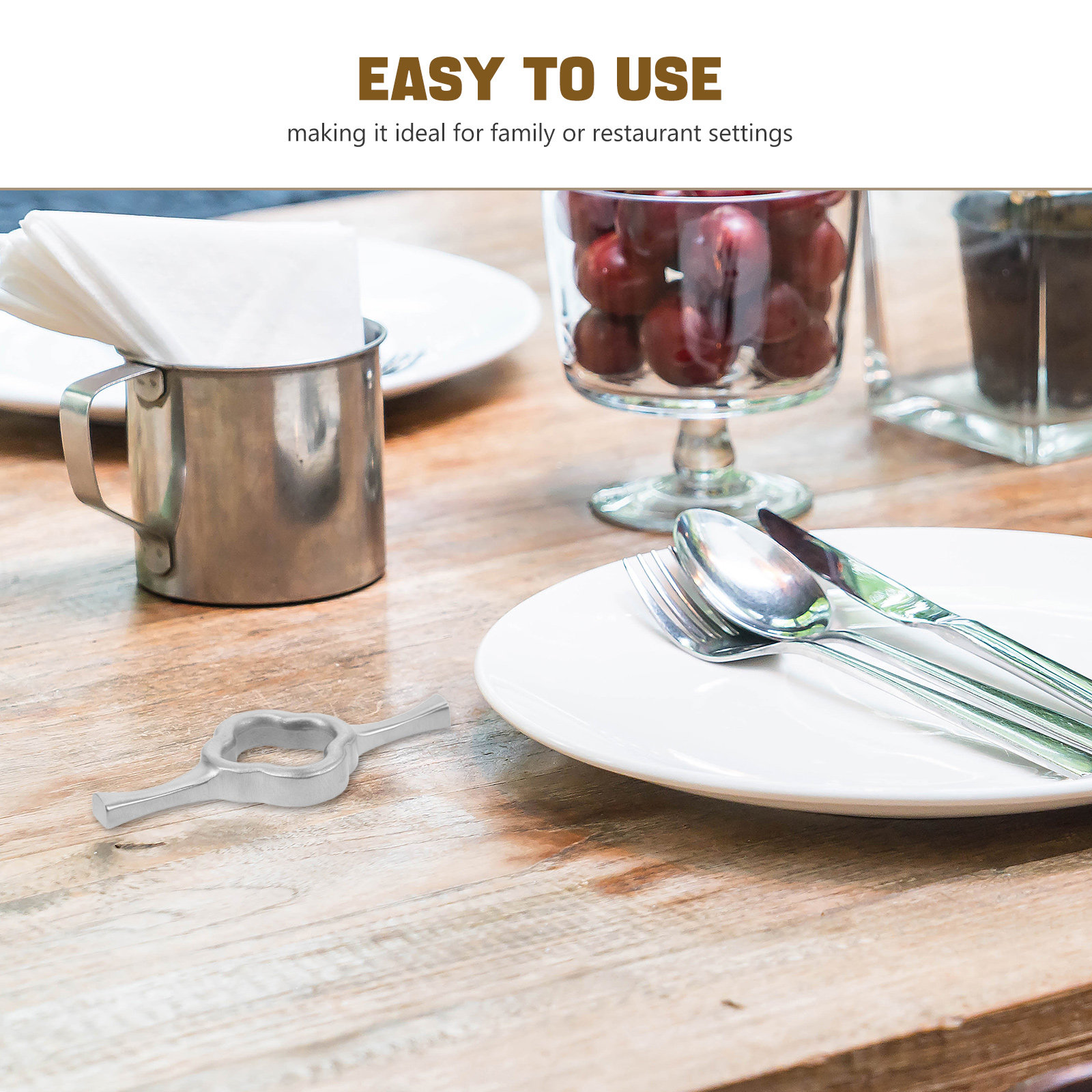 حامل عيدان الطعام من الفولاذ ا - مراجعة Kitchen Utensil Holder وسعره